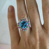 Marie Antionette Blue Topaz Ring