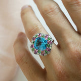 Marie Antionette Blue Topaz Ring