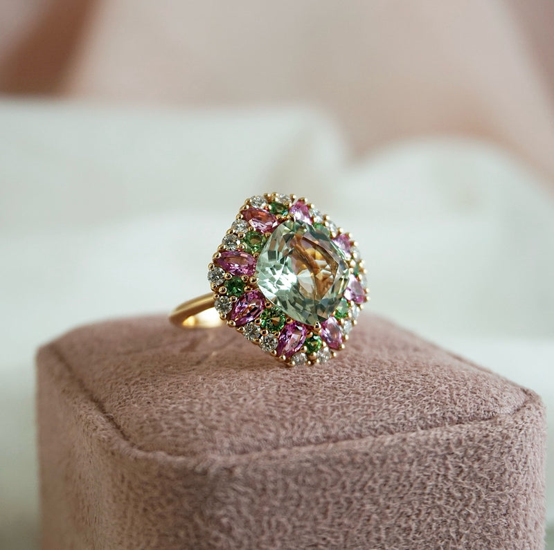 Marie Antionette Green Quartz Ring