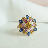 Marie Antionette Sapphire and Diamond Ring