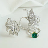 Trilogy Transformer Emerald and Diamond Ring