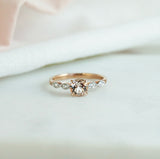 Morganite and Diamond Ring