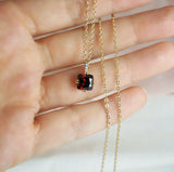 Garnet and Diamond Pendant