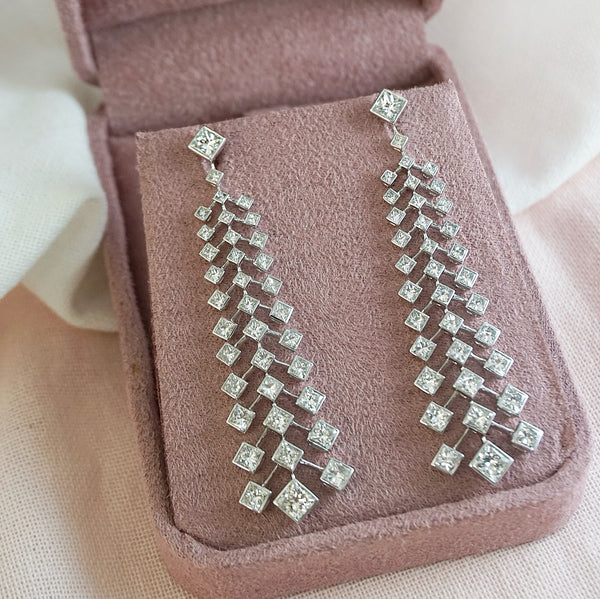 Diamond Drop Earrings