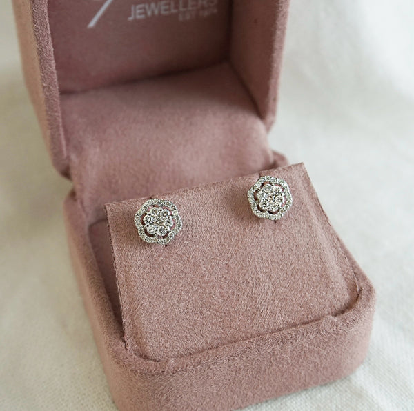 Diamond Cluster Studs