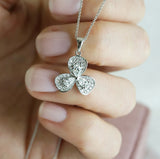 Diamond Flower Pendant