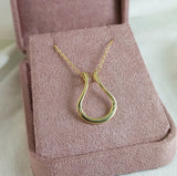 Ring Holder Pendant in Yellow Gold