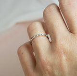 Pink & White Diamond Ring