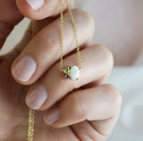 Crystal Opal, Amethyst & Peridot Pendant