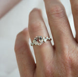 Rose Gold, Morganite & Diamond Dress Ring