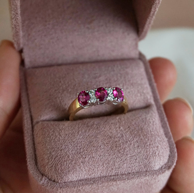Ruby & Diamond Anniversary Ring