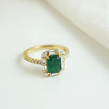 Emerald and Diamond Ring