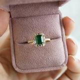 Emerald and Diamond Ring