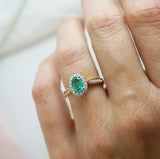 Emerald and Diamond ring