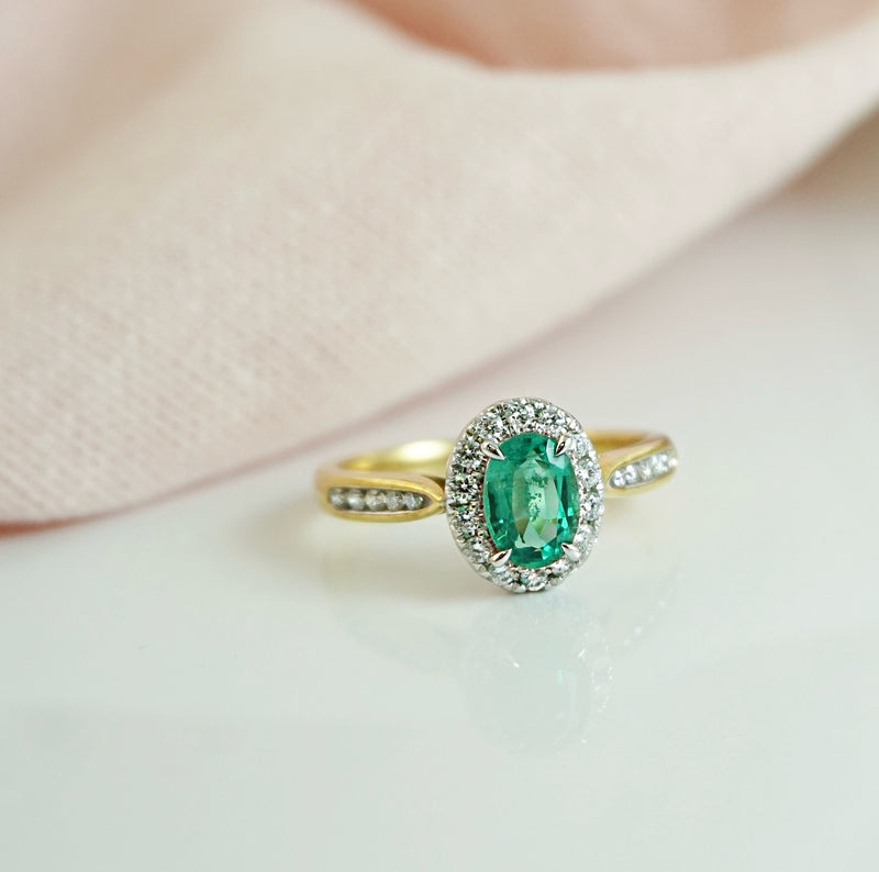 Emerald and Diamond ring