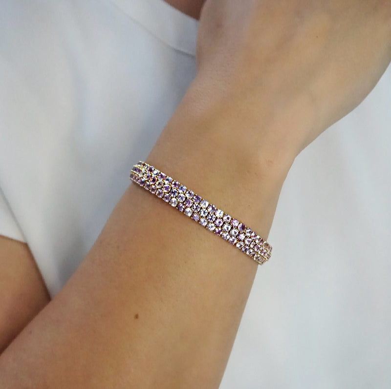 Pink Sapphire Bracelet