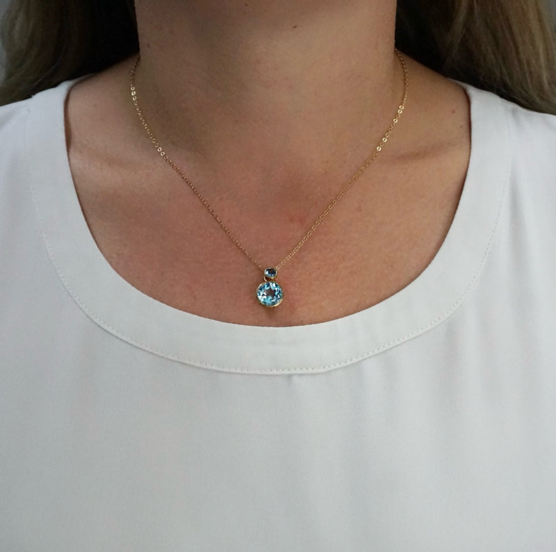 Blue Topaz Pendant