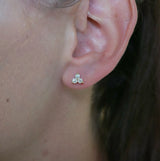 Yellow Gold Diamond Stud Earrings