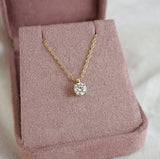 Diamond Solitaire Pendant - Yellow Gold