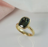 'Rooney' Australian Green Sapphire Ring