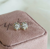 10ct Two-Tone Harmony Created Diamond Stud Earrings