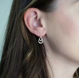 Diamond Double Pear Earrings