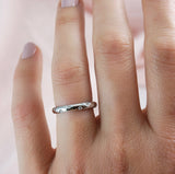 Round Brilliant Cut Press Set Wedding Ring