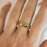 Avery 9ct Yellow Gold Sapphire Signet Ring