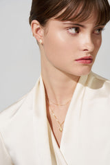 Starburst Yellow Gold Diamond Stud Earrings