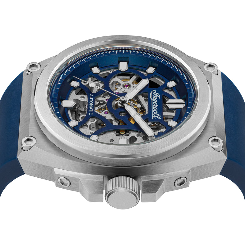 Ingersoll The Motion Stainless Stell & Blue Automatic Watch