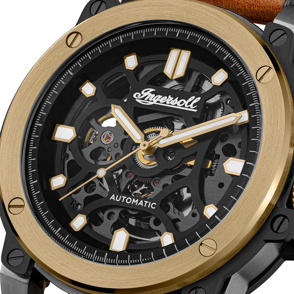 Ingersoll The Freestyle Gun/Gold 45.5mm Dial Automatic Watch