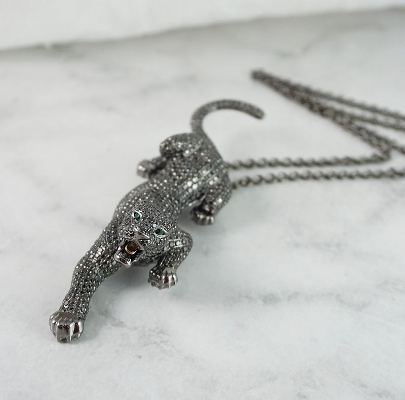 Black Panther Diamond Pendant