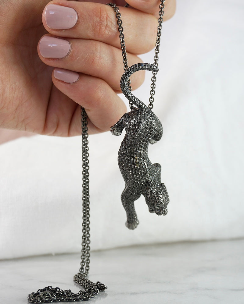 Black Panther Diamond Pendant