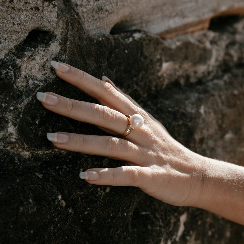 Edison Round Pearl Ring