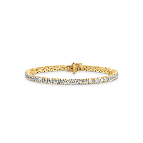 Lab Diamond Tennis Bracelet TDW=7.00ct 18ct Yellow Gold