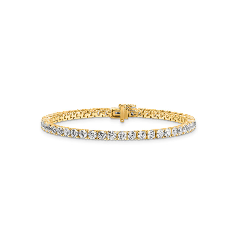 Lab Diamond Tennis Bracelet TDW=7.00ct 18ct Yellow Gold