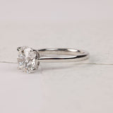 Lily - White Gold Round Brilliant Cut Four-Claw Set Solitaire Diamond Engagement Ring