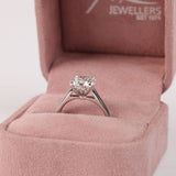 Lily - White Gold Round Brilliant Cut Four-Claw Set Solitaire Diamond Engagement Ring
