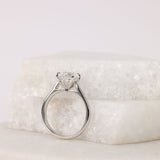 Lily - White Gold Round Brilliant Cut Four-Claw Set Solitaire Diamond Engagement Ring