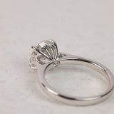 Lily - White Gold Round Brilliant Cut Four-Claw Set Solitaire Diamond Engagement Ring