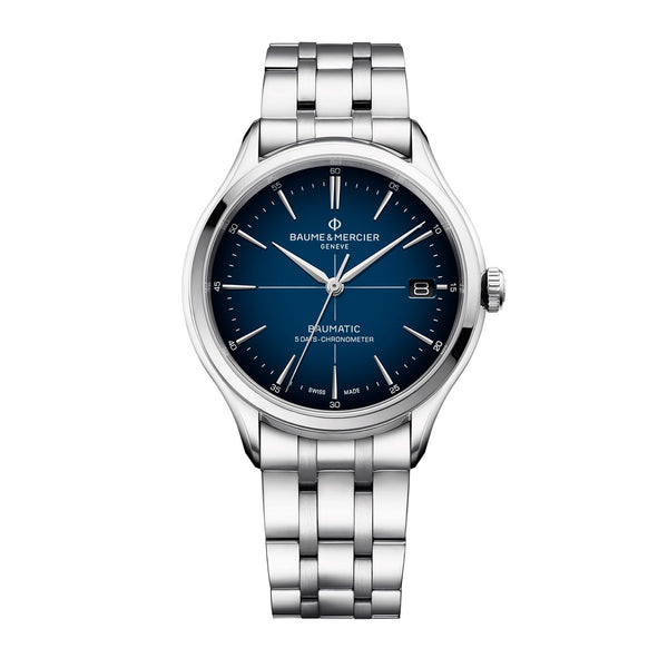 Baume & Mercier Clifton Baumatic, Cosc Certified, Date Men's Watch 40mm