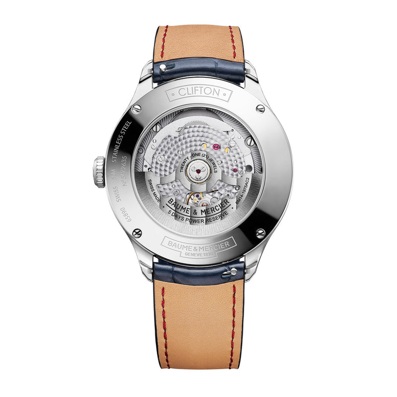 Baume & Mercier Clifton Automatic Day, Date, Moon Phase Men's Watch 42mm