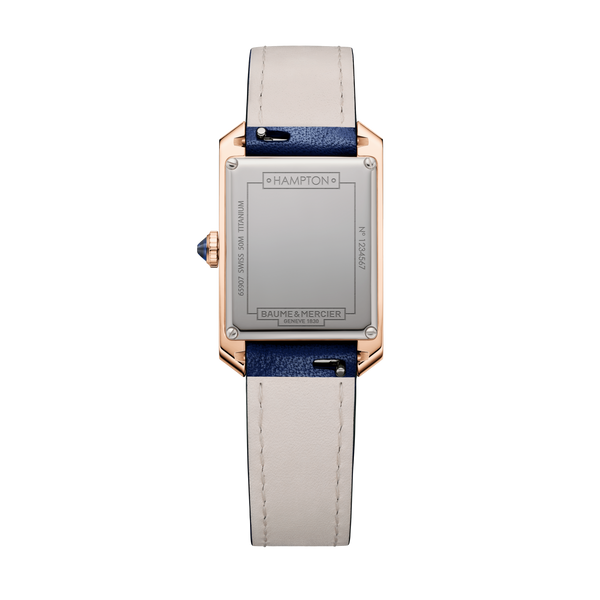 Baume & Mercier Hampton 18K Pink Gold Titanium Quartz Watch