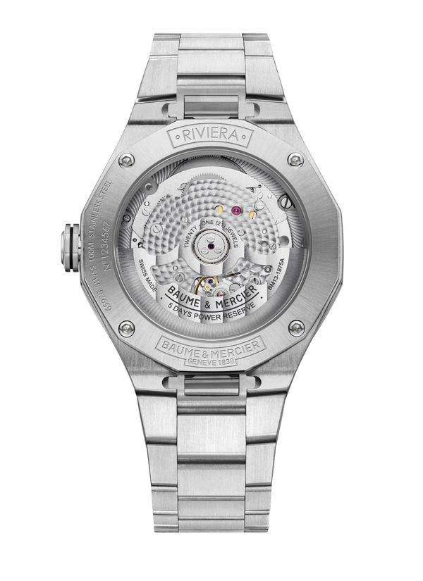 Baume & Mercier Riviera Automatic Watch Date Display - 39mm