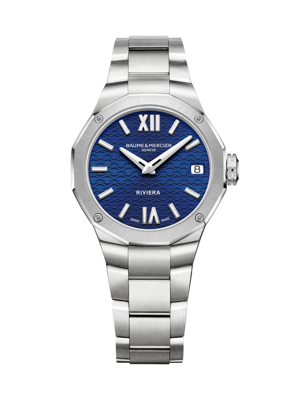Baume & Mercier Riviera Quartz Watch Date Display - 33mm