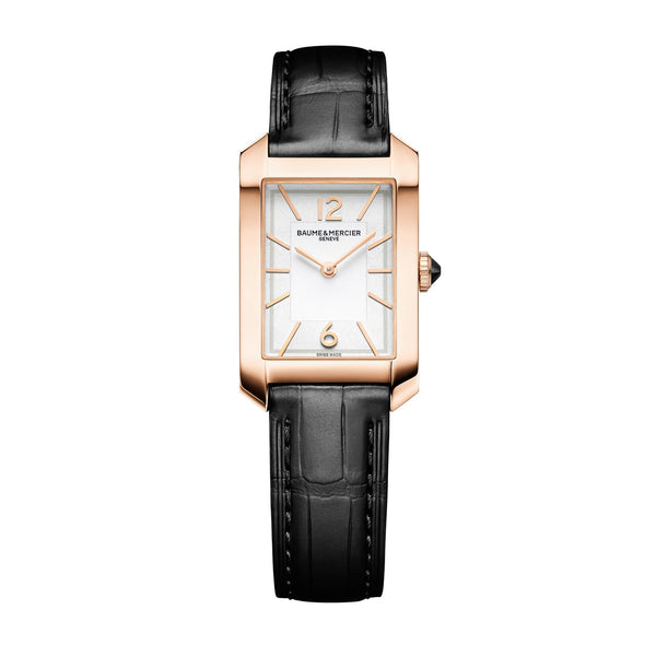Baume & Mercier Hampton 10752 Quartz 18K Pink Gold Titanium Women's Watch 35 x 22mm