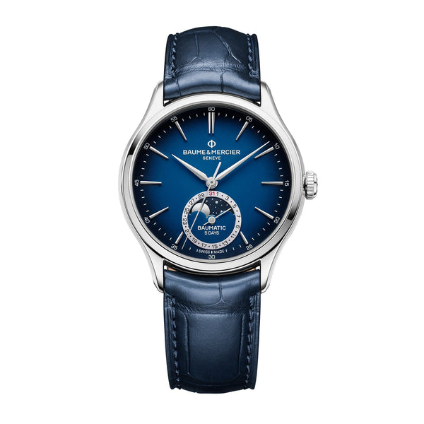 Baume & Mercier Clifton 10756 Automatic, Moon Phase, Date Men's Watch 39mm