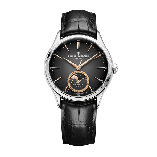 Baume & Mercier Clifton 10758 Automatic, Moon Phase, Date Men's Watch 39mm