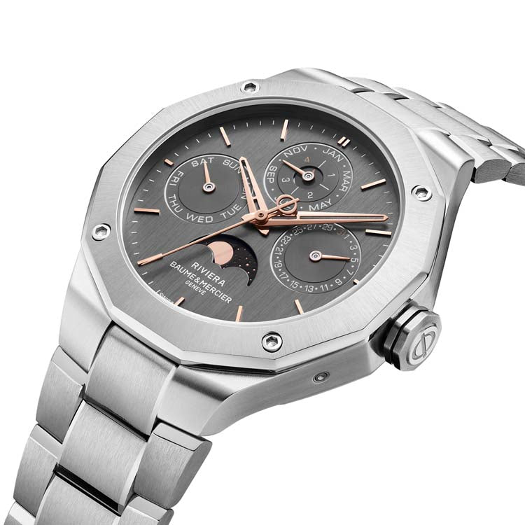 Baume & Mercier Riviera 10786 Automatic, Perpetual Calendar Unisex Watch 40mm