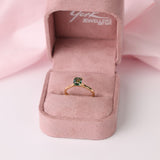 1.13ct parti sapphire solitaire ring showing unique blue-green tones available at York Jewellers Penrith (Sydney).